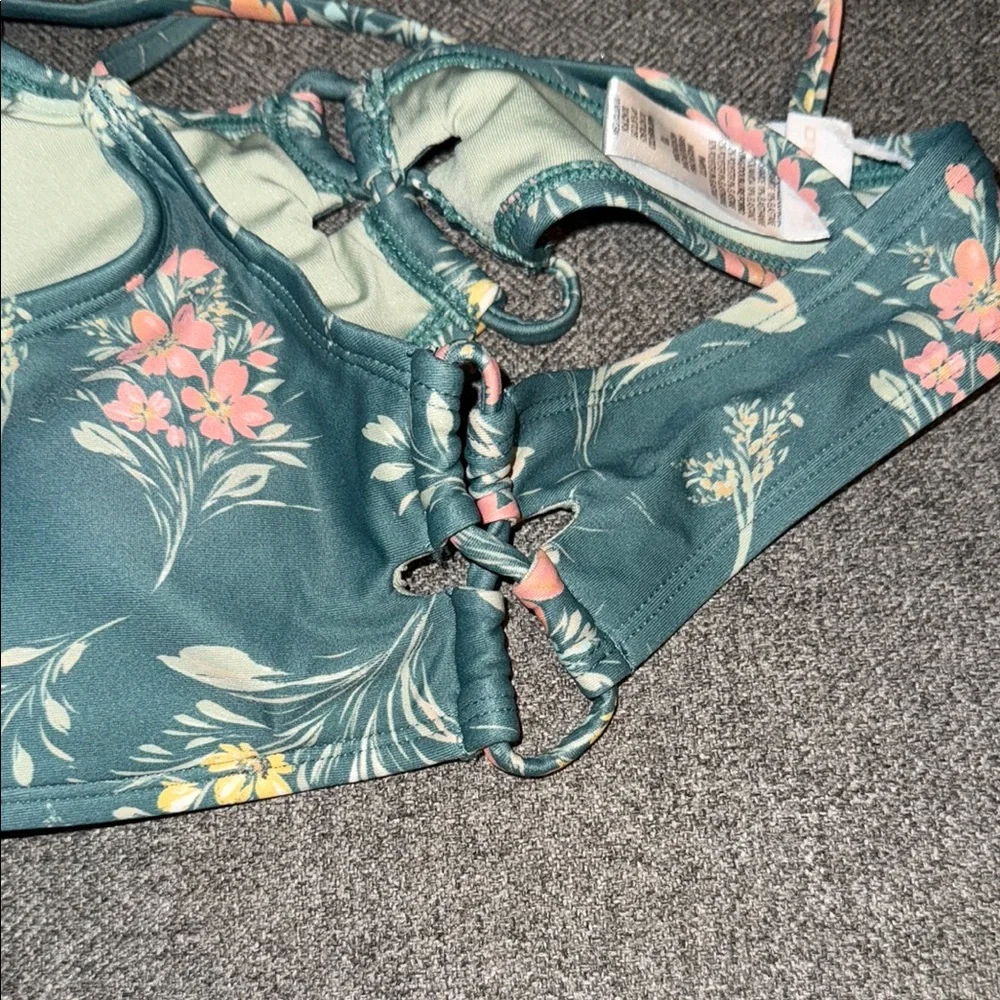 ONEILL Floral girls Bikini Set in Teal and Pink - Picture 8 of 9